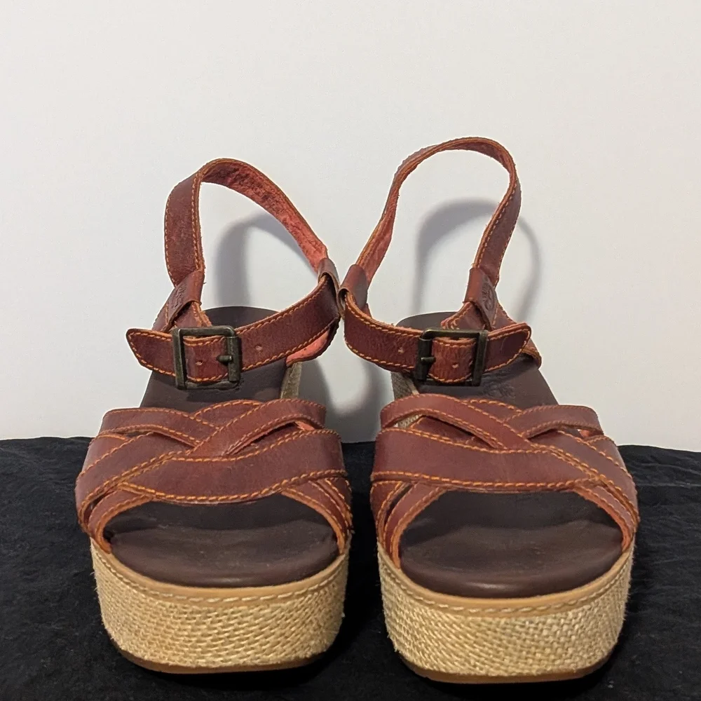 Brown Wedge Sandals
